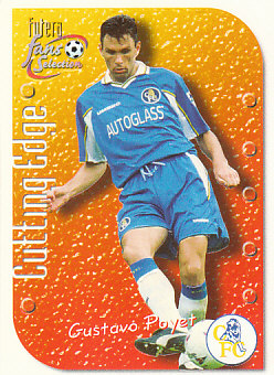 Gustavo Poyet Chelsea 1999 Futera Fans' Selection Cutting Edge #CE2